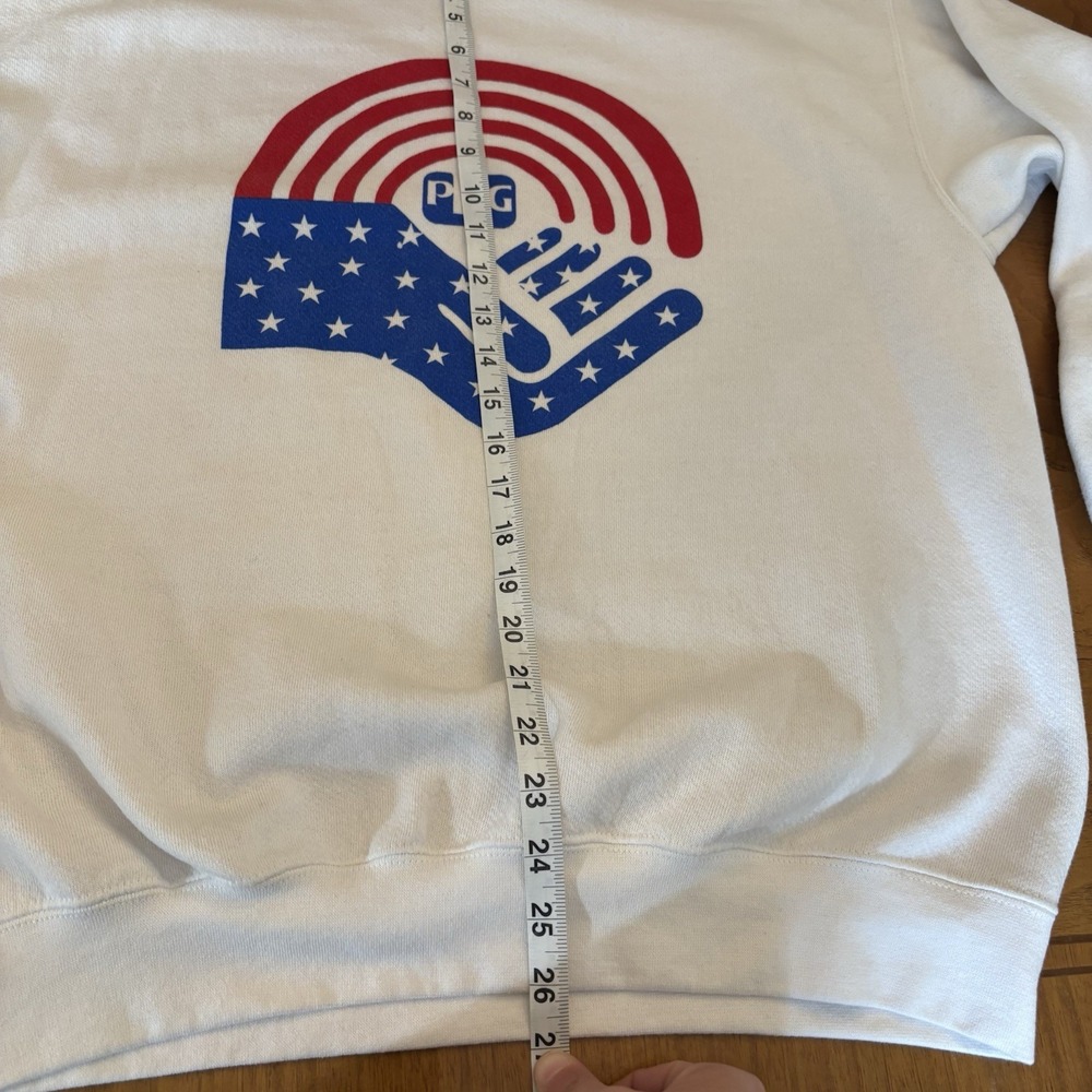 Lee vintage Sweatshirt pPG Americana‎ Sz Large Unisex Cotton Blend - Picture 11 of 11
